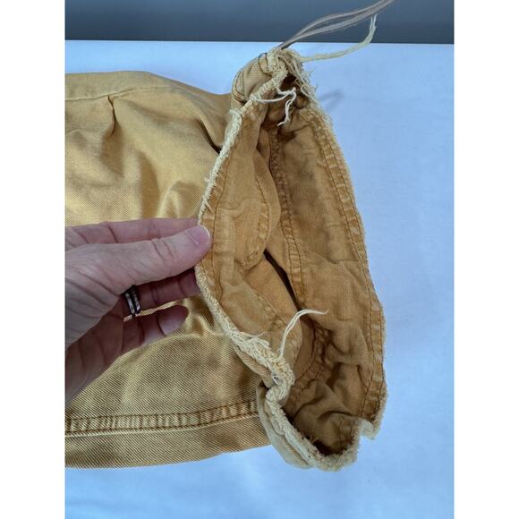 Baggy Grunge BDG Extreme Wide Leg Utility Skater Cargo Pants Jeans Mustard 24 - Picture 8 of 13